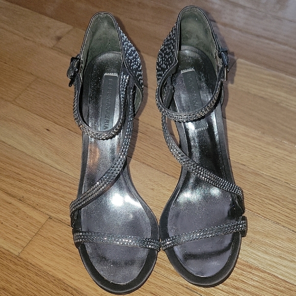 BCBGMaxAzria Black Stiletto Heels with Strappy Design - Picture 2 of 5